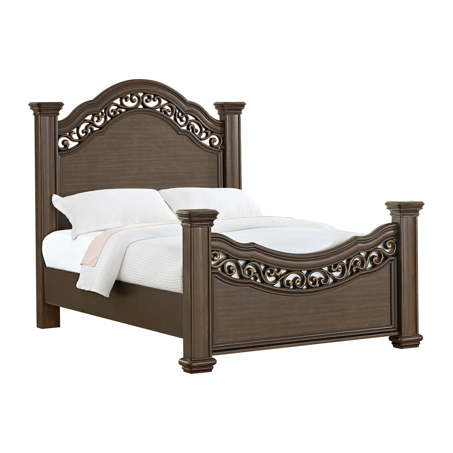 Brunswick - Queen Panel Bed - Mahogany