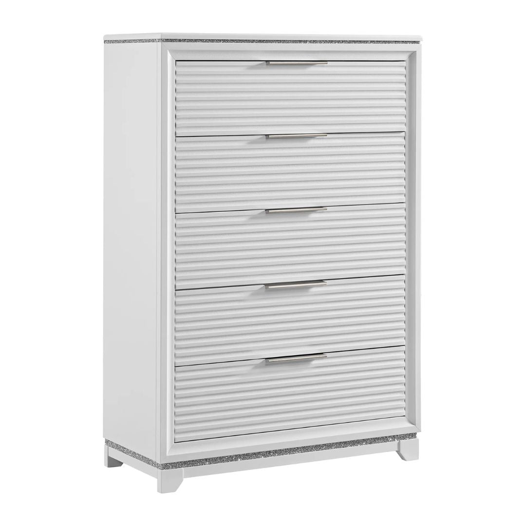 Denmark - 5-Drawer Chest - White