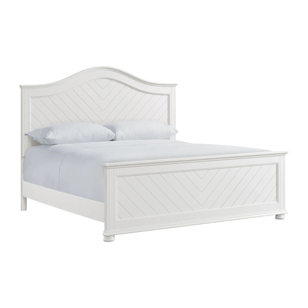 Kona - King Panel Bed - White