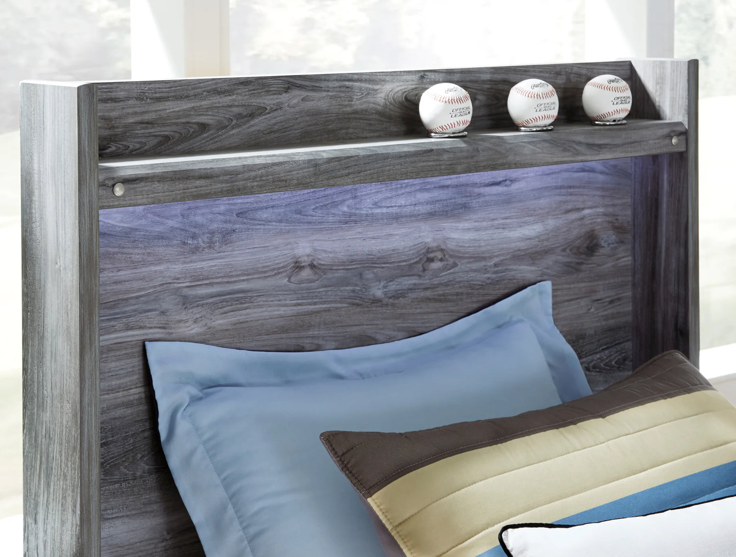 Baystorm - Gray - Twin Panel Bed