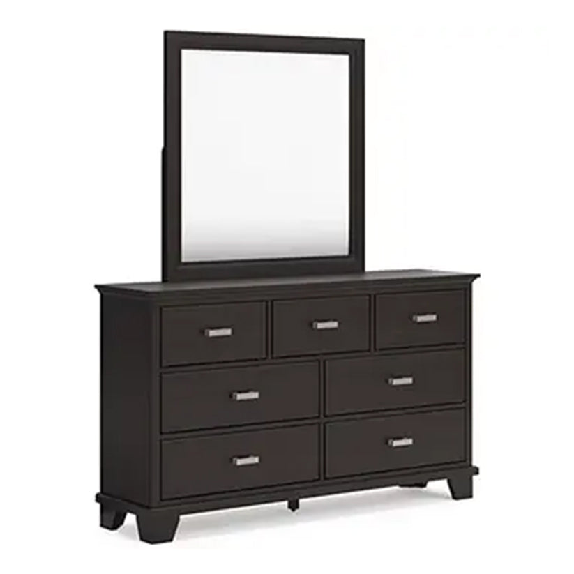 Covetown - Dark Brown - Bedroom Mirror