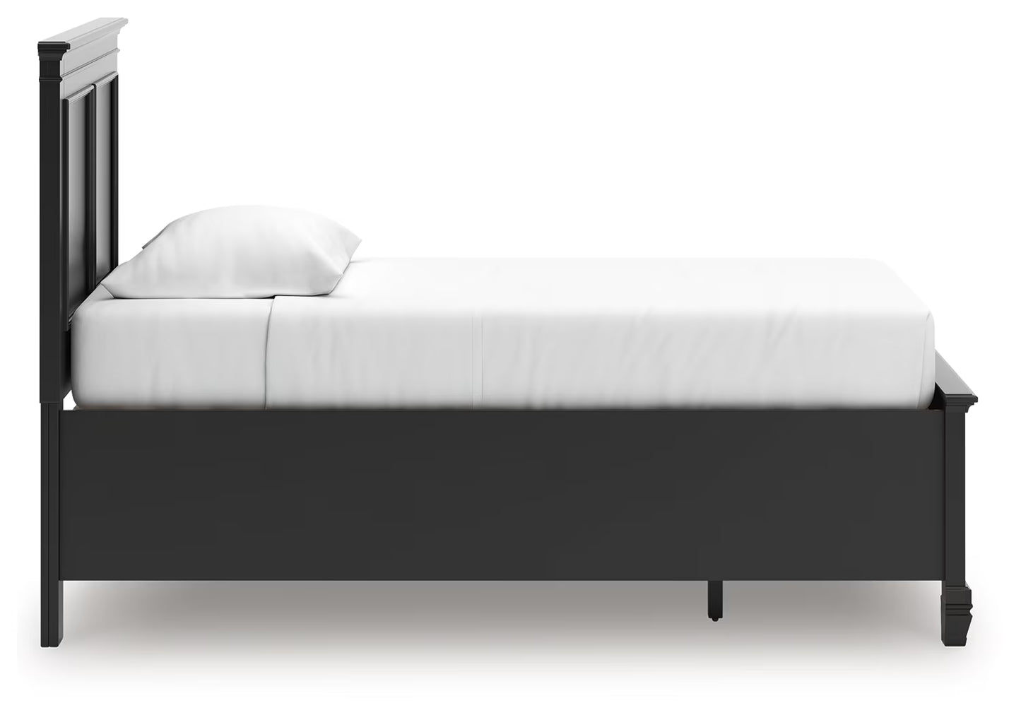 Lanolee - Black - Twin Panel Storage Bed