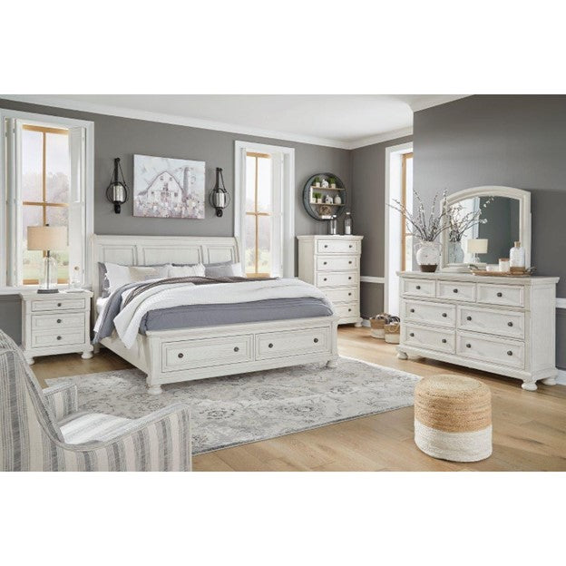 Robbinsdale – Antique White – 5pc Bedroom Set