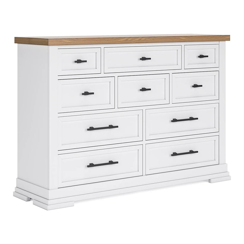 white and natural wood dresser LYNSOM for Bedroom, 6 Drawer Dresser with Wide Drawer Metal Handles, Modern Dressers & Chests of Drawers for Hallway Entryway : Home & Kitchen And this charmingly curated piece is spacious enough for all your essentials BERRY NEST White Dresser for