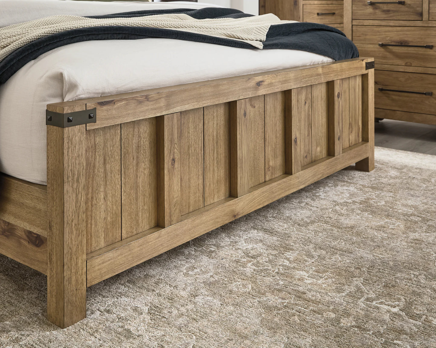 Ridgester - California King Panel Bed - Light Brown