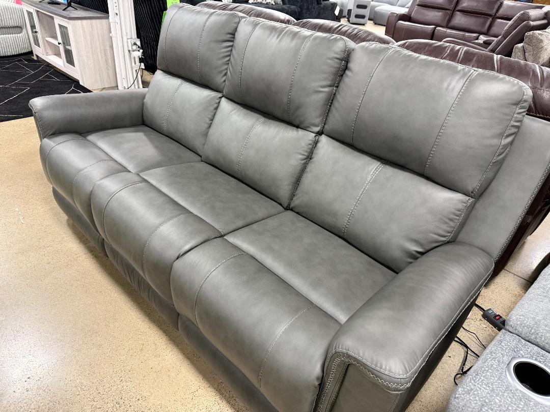 “Belckley” Leather Power Reclining Sofa