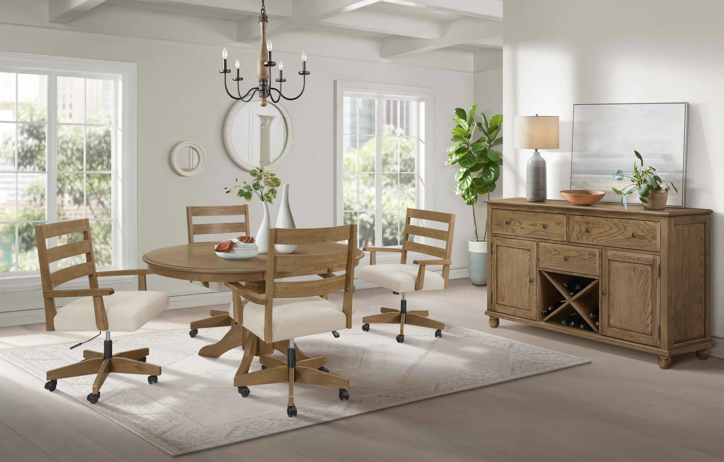 Colonial Oak - Game Chair - Weathered Chestnut