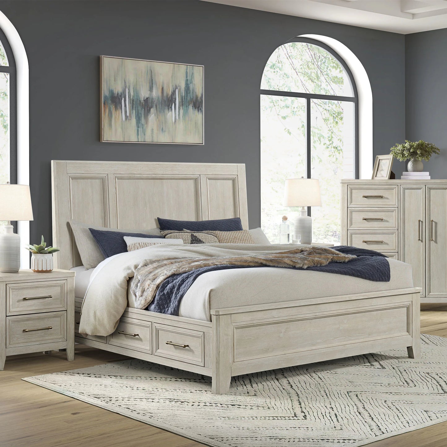 Carlson - Nightstand - Washed Linen