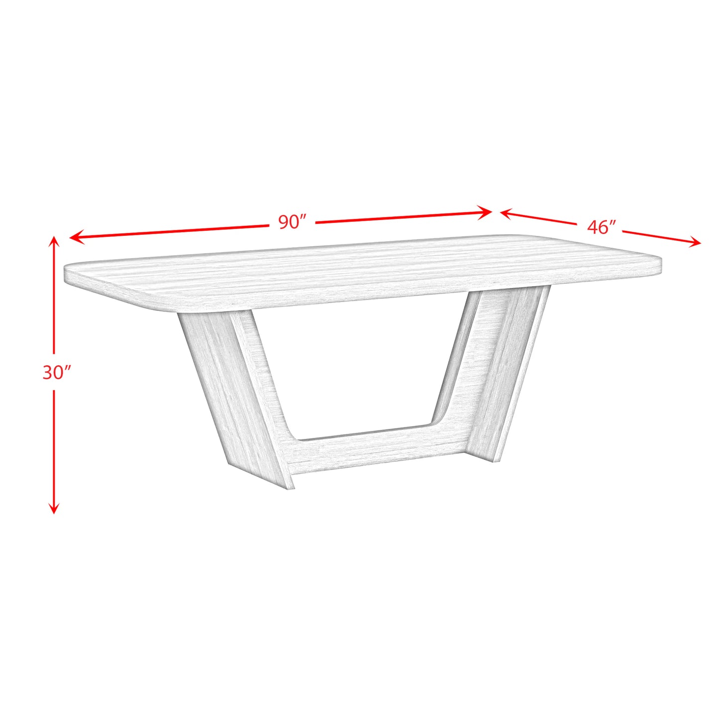 Ridgemont - Rectangular Dining Table - Natural
