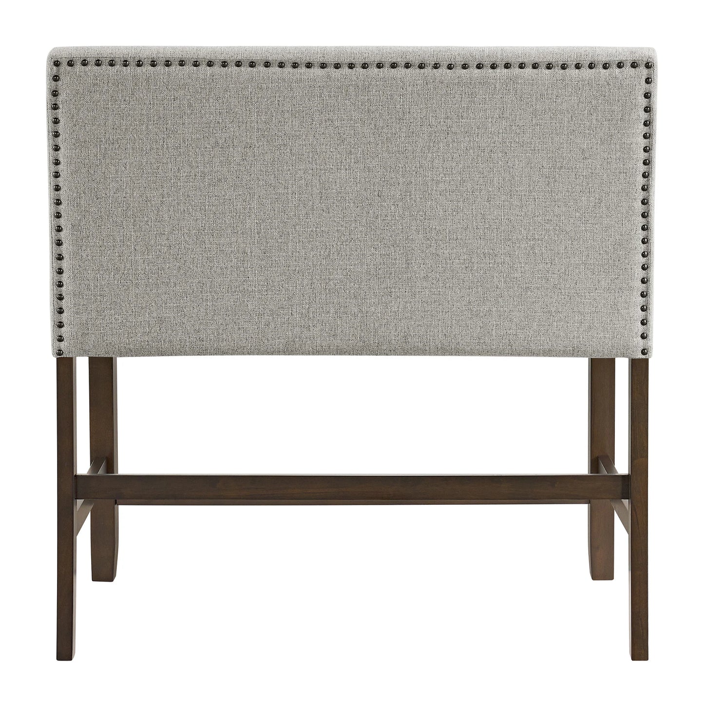 Seneca - Counter Bench With Upholstered Back - Brown