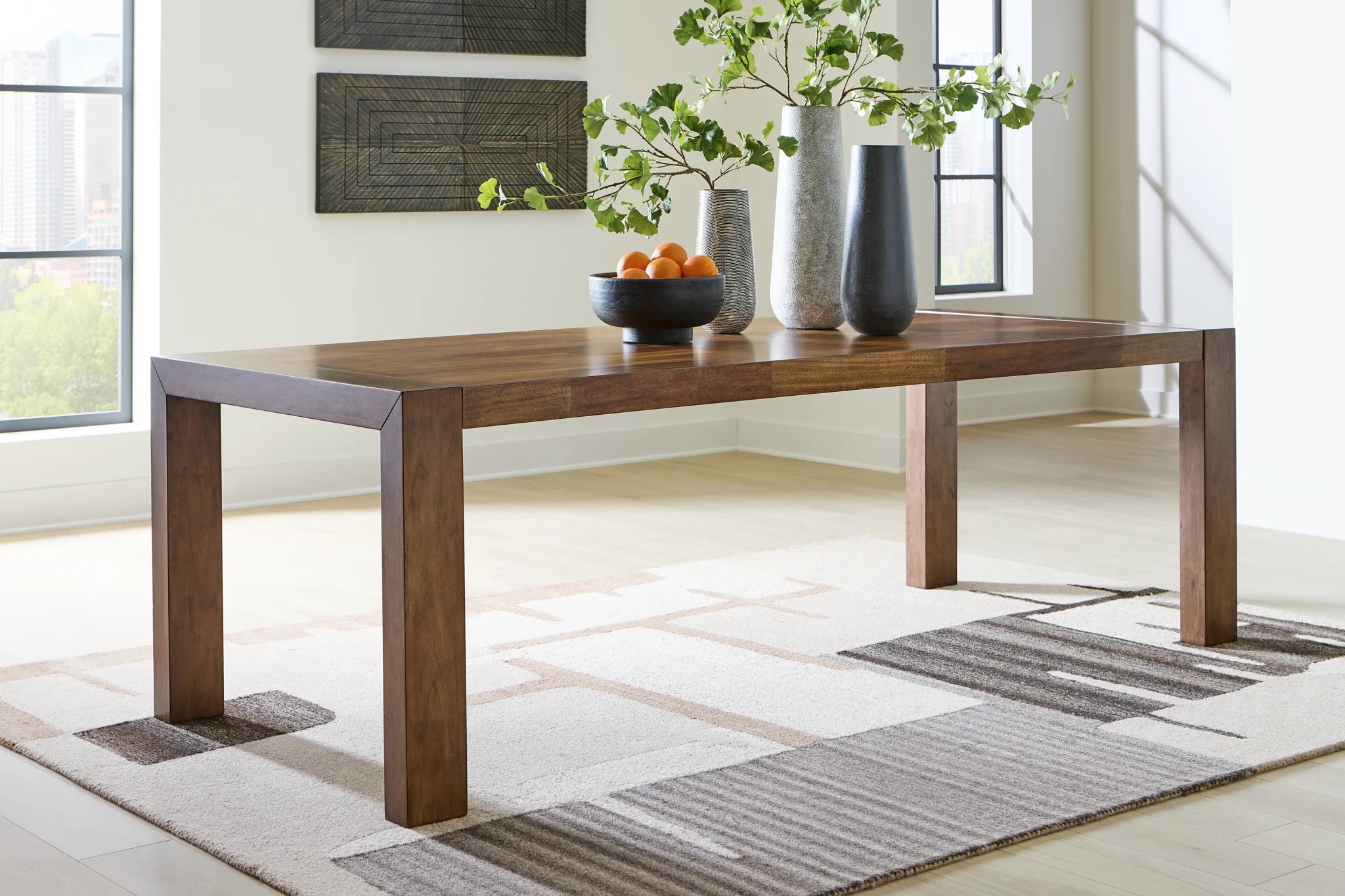 Kraeburn - Brown - Rectangular Dining Room Table – Furniture Warehouse Ohio