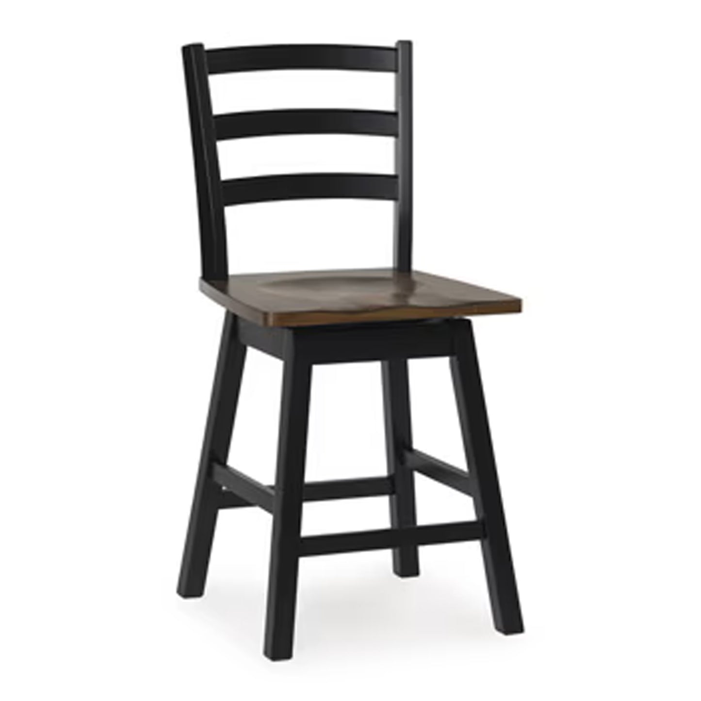 Wildenauer - Swivel Stool (Set of 2) - Brown / Black