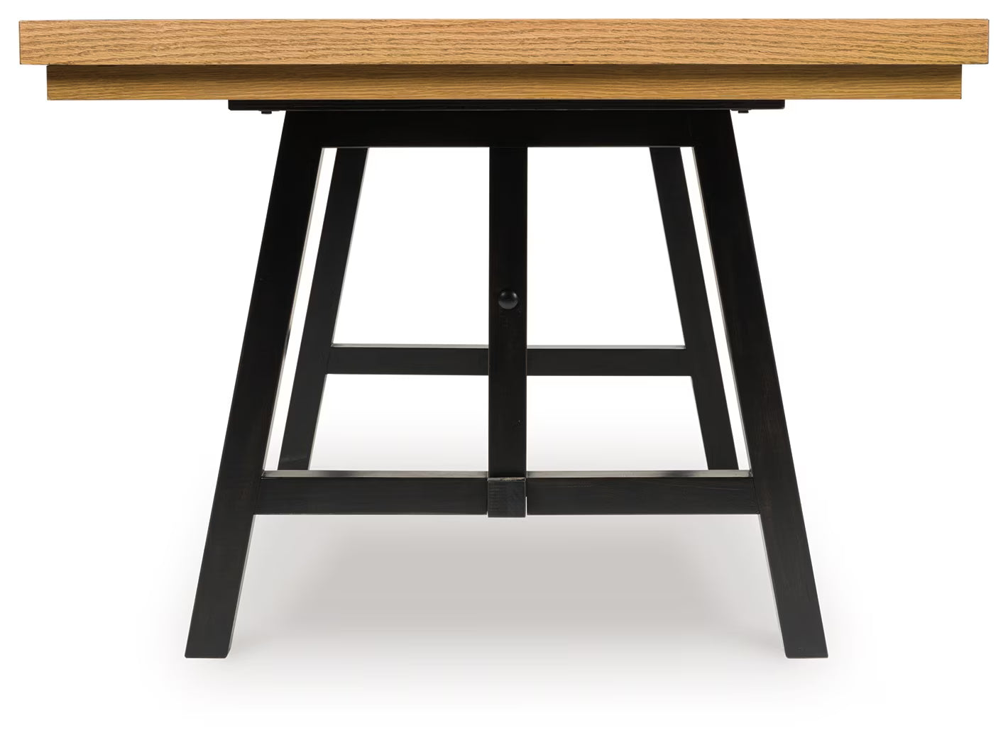 Galliden - Black / Brown - Rectangular Dining Room Extension Table