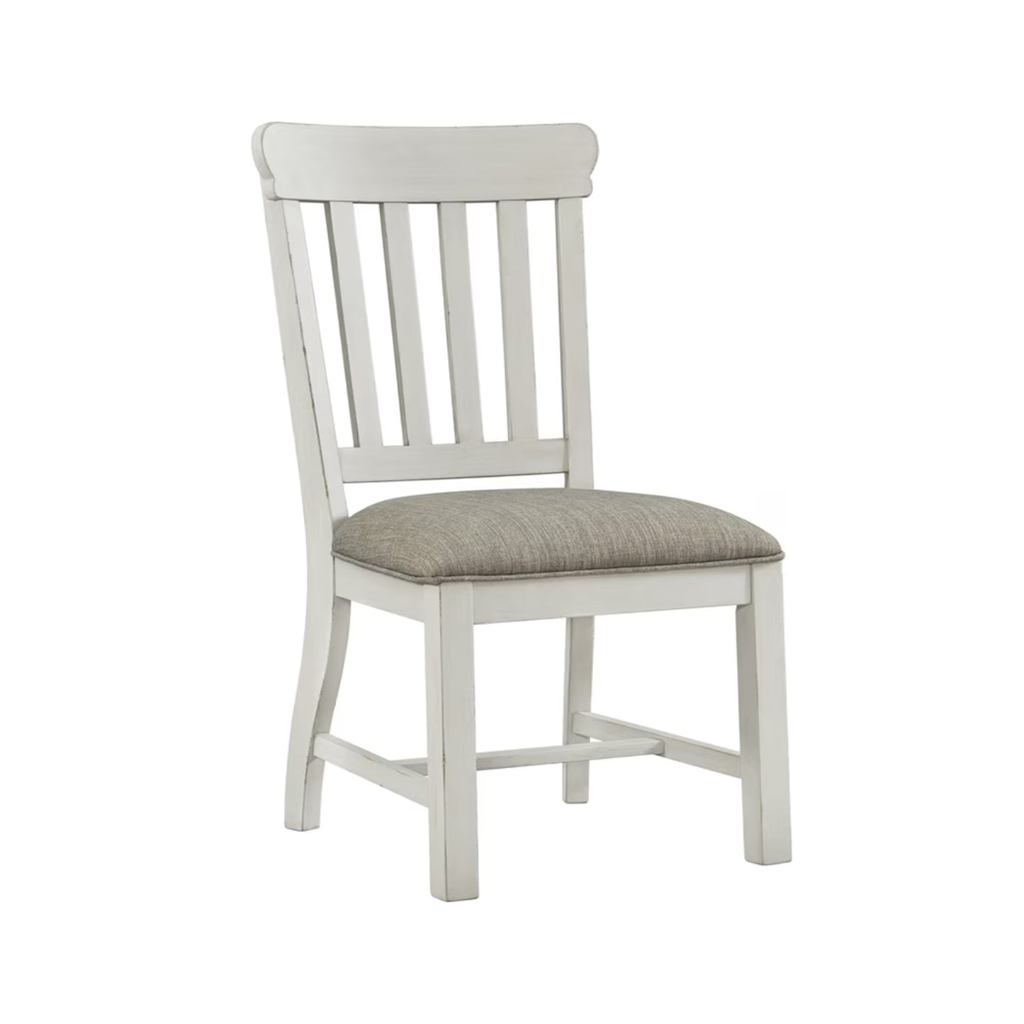 Drake - Slat Chair - Rustic White / French Oak