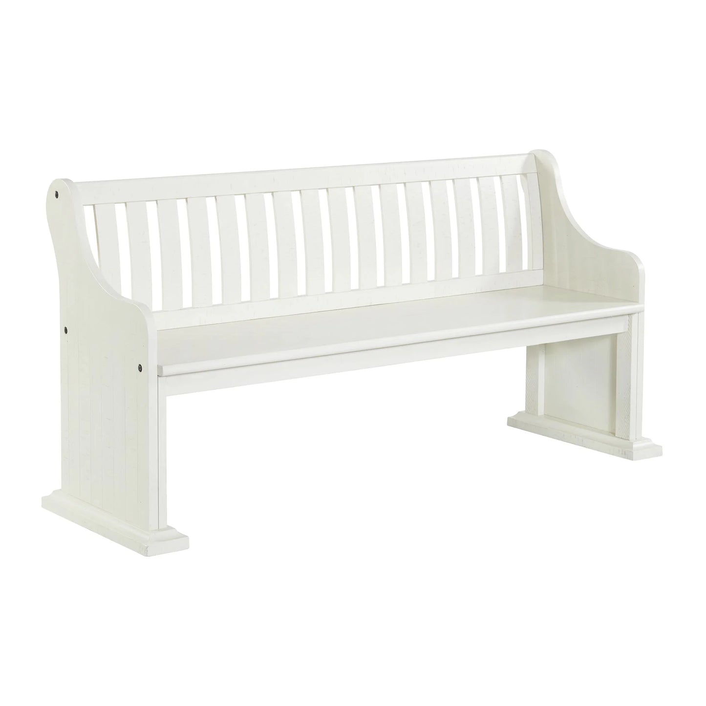 Stone - Pew Bench - White