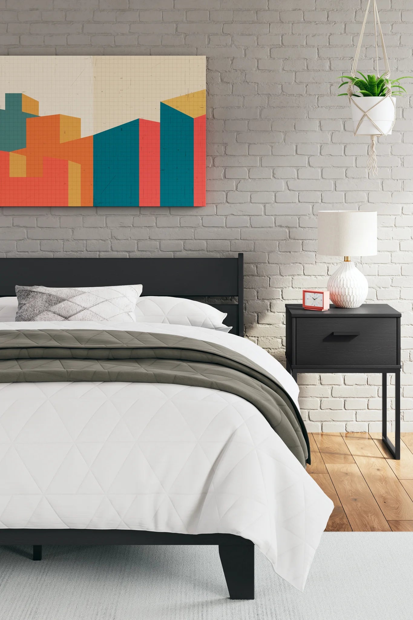 Socalle - Black - One Drawer Night Stand-9