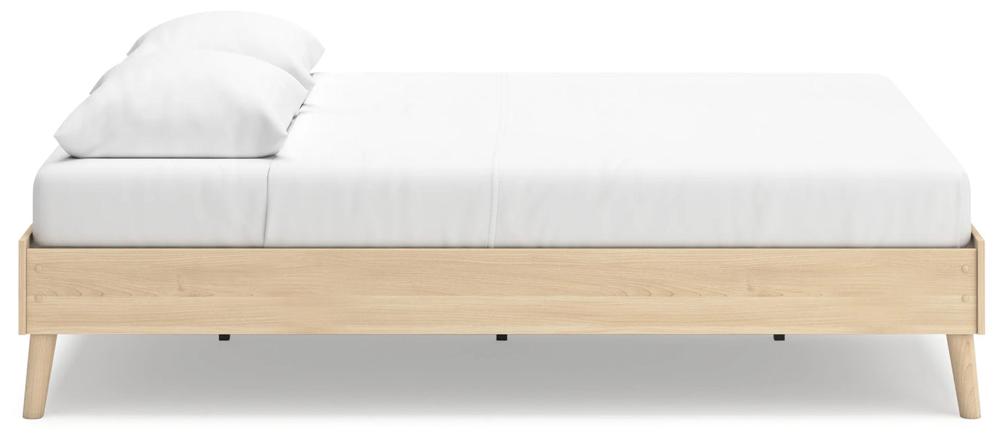 Cabinella - Tan - Queen Platform Bed