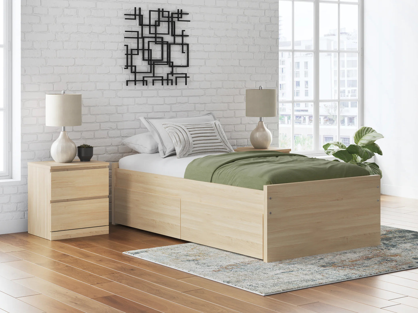 Onita - Natural - Full Platform Bed