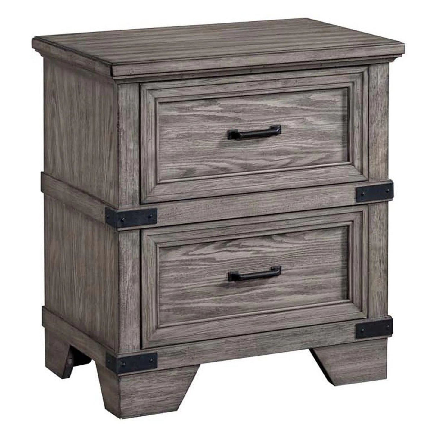 Forge - Nightstand - Brushed Steel
