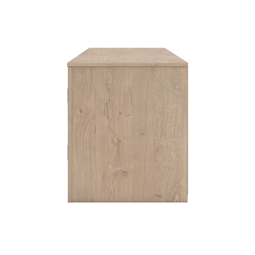 Cayboni - Tan - 71" TV Stand With Electric Fireplace