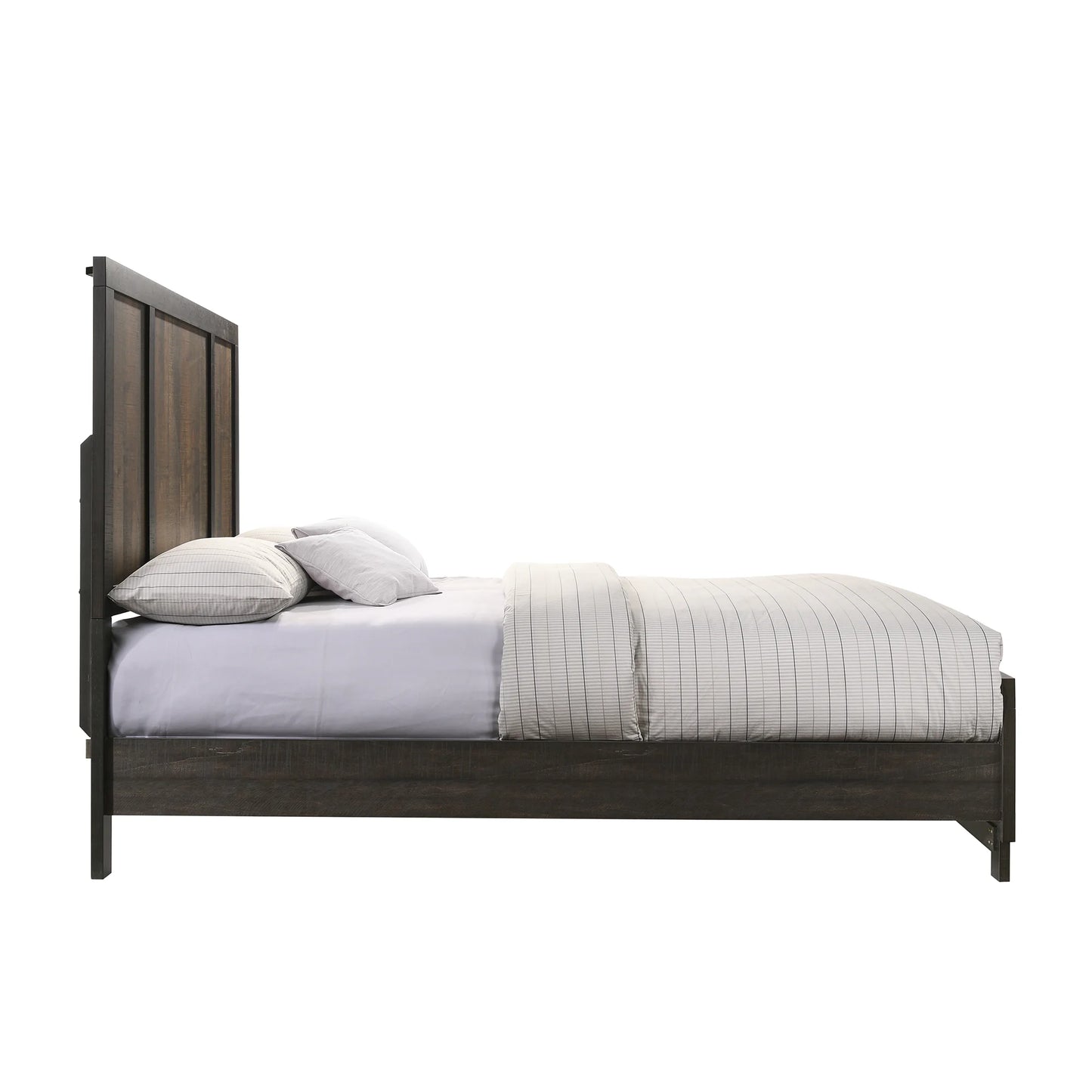 Harlington - King Panel Bed - Dark Chocolate