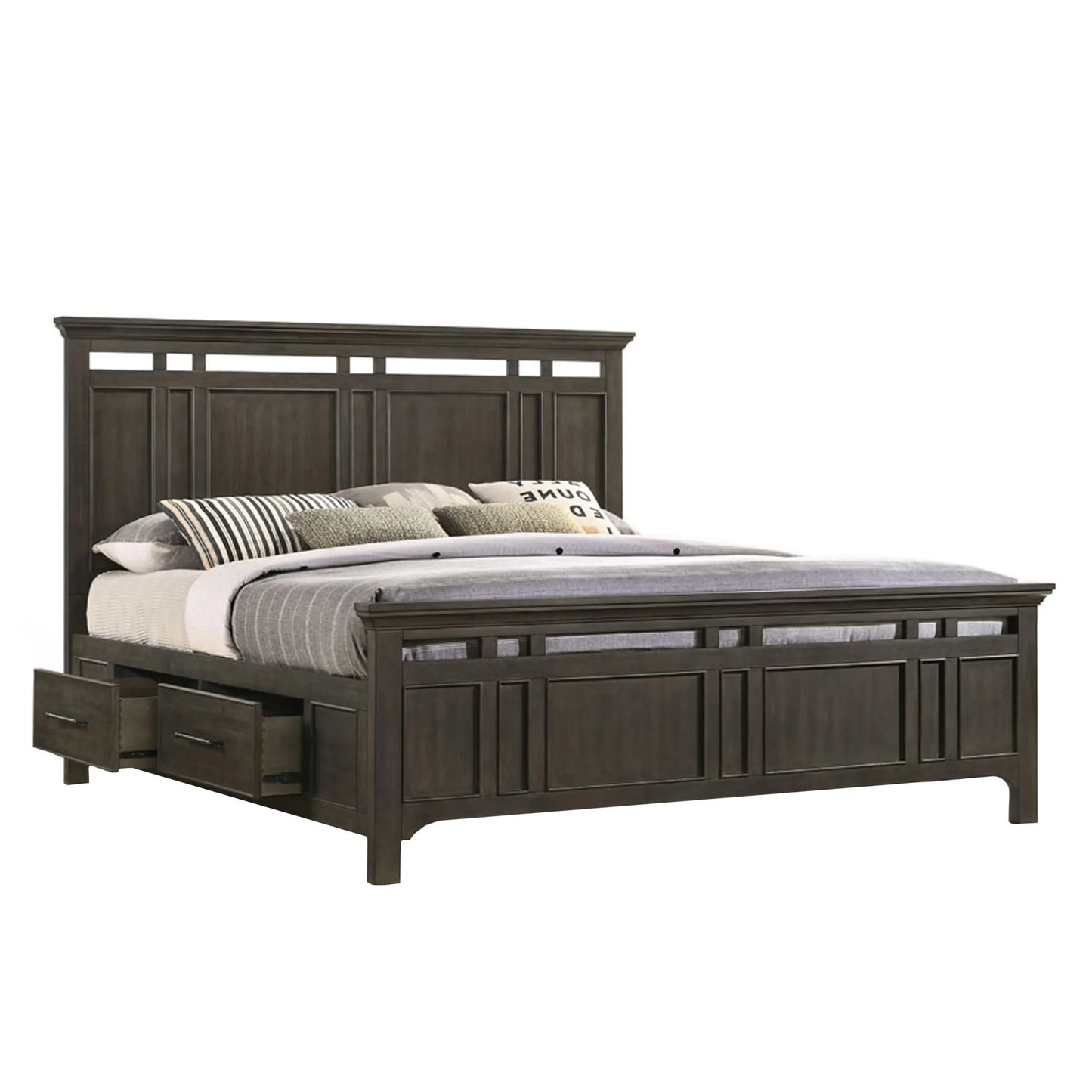 Hawthorne - King Storage Bed - Burnished Clay