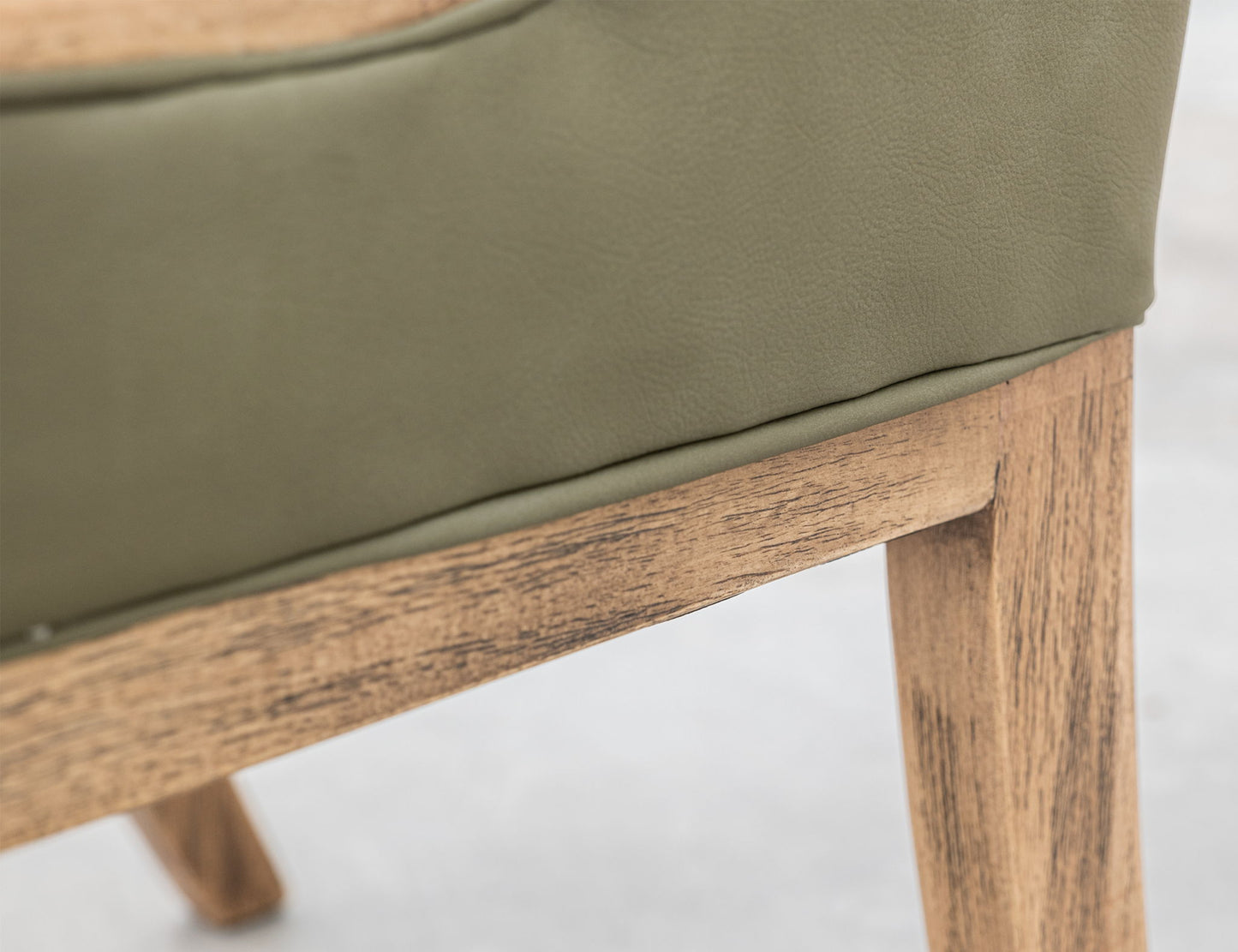 Balam - Upholstered Chair (Set of 2) - Brown / Green