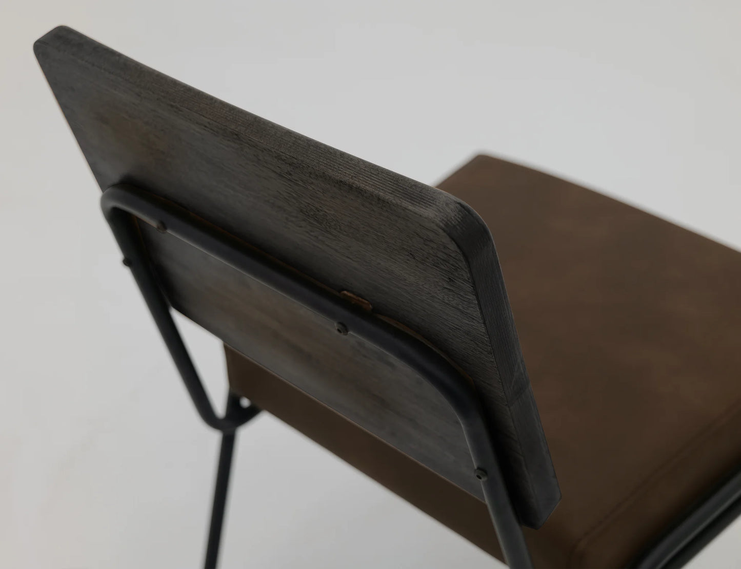 Black Balam - Upholstered Seat & Metal Base Chair (Set of 2) - Oil Black