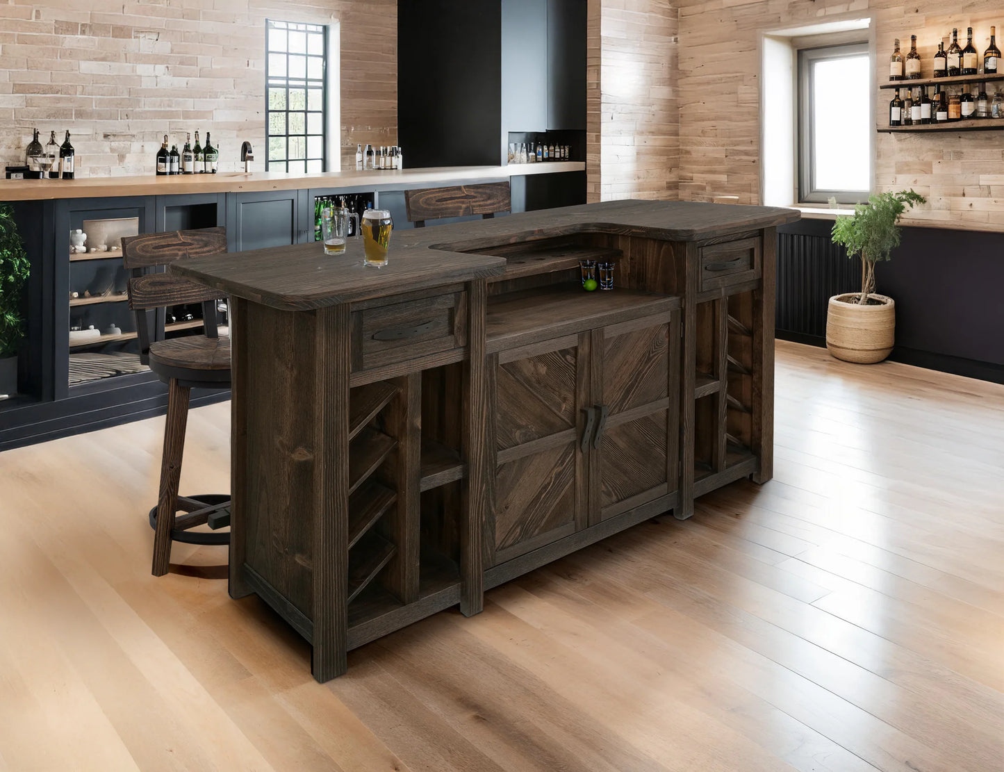 Dutton - 30" Barstool (Set of 2) - Rookwood Brown