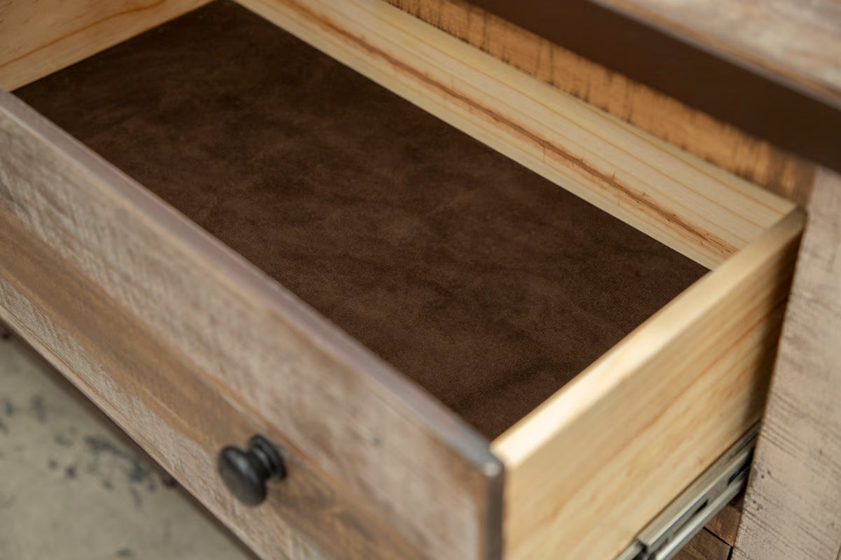 Antique - 2 Drawer Nightstand - Multicolor