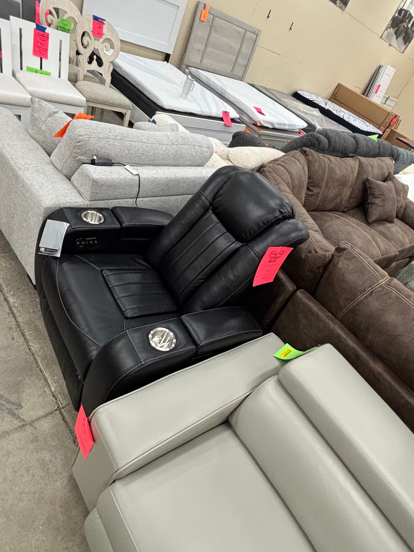 Power Recliner W/ Adj. Headrests