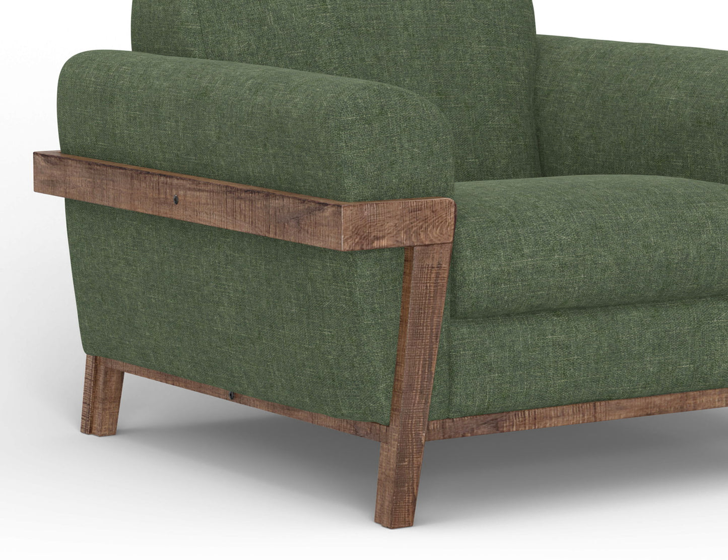 Loft Brown - Loveseat - Olive Green