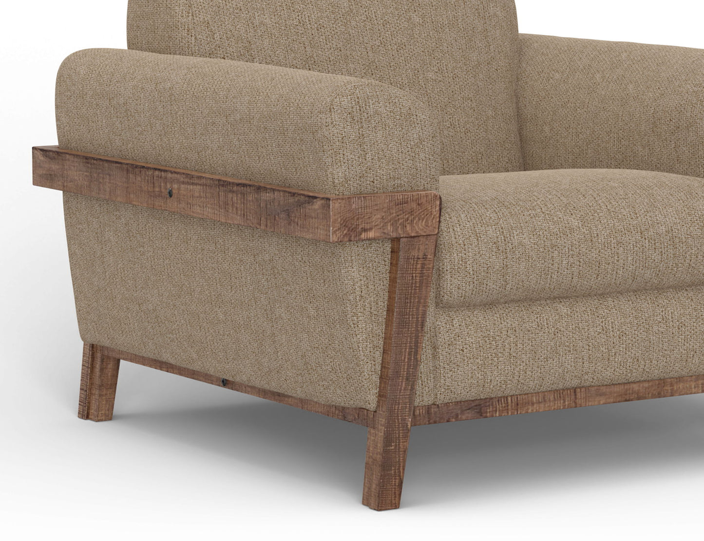 Loft Brown - Loveseat - Brown Camel