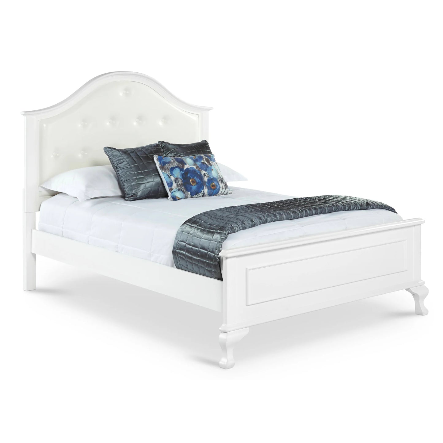 Jesse - Full Panel Bed - White