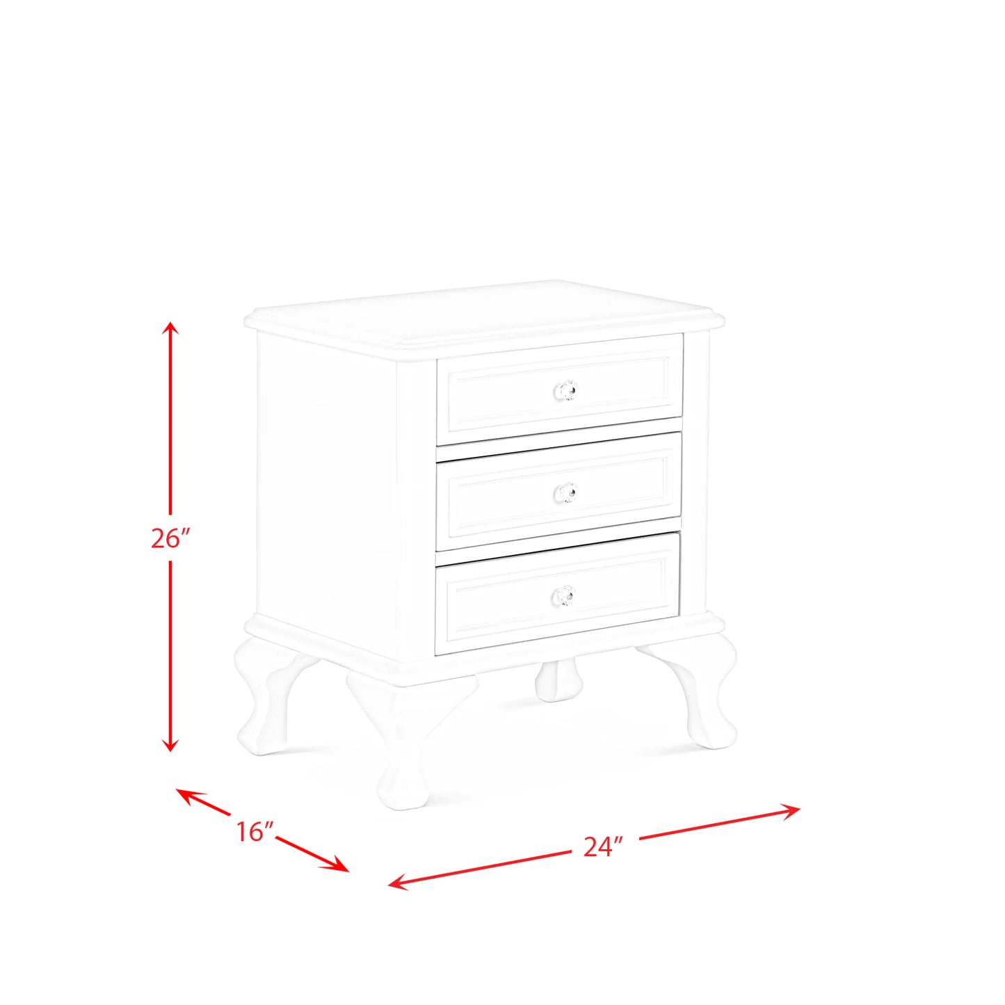 Jesse - Nightstand - White