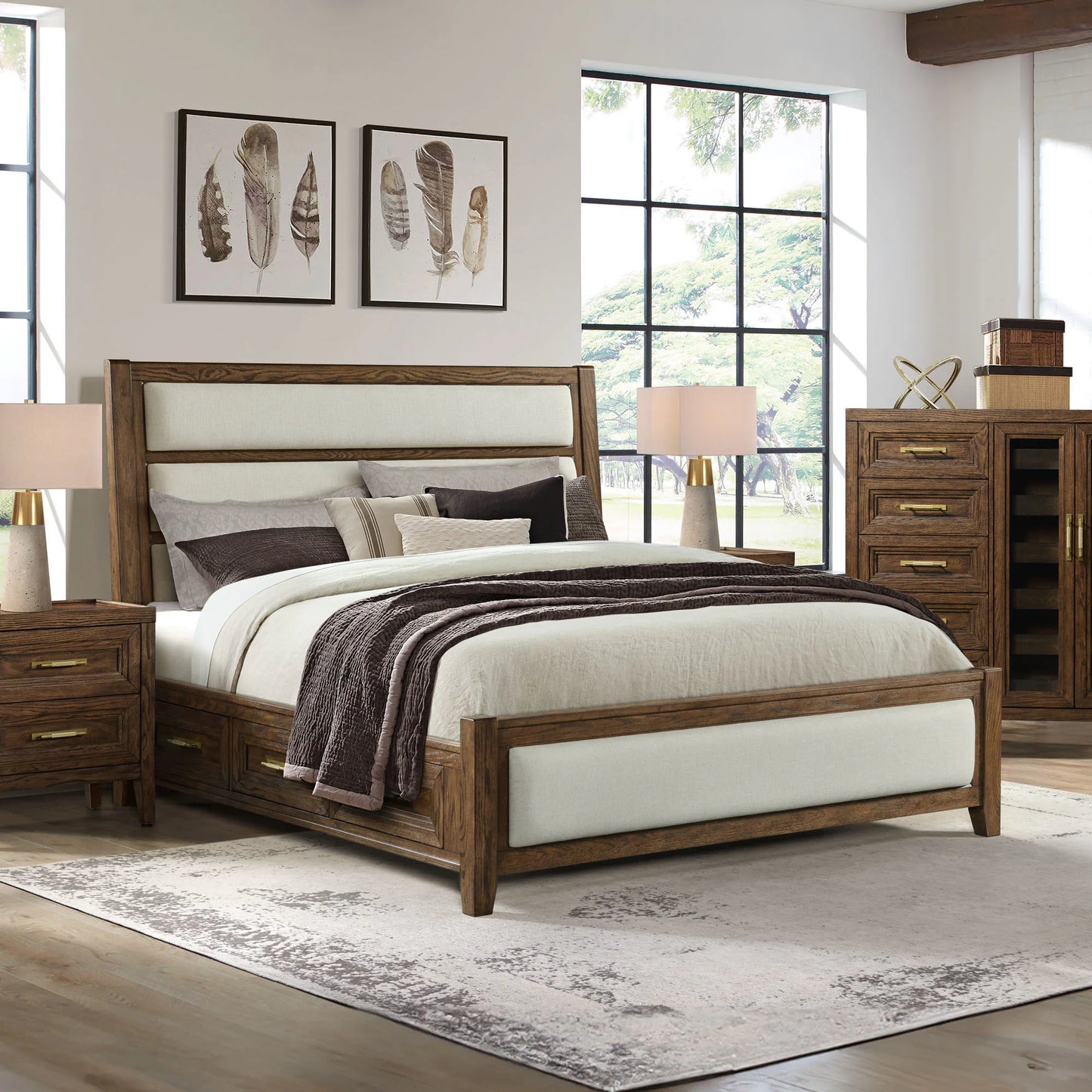Marlow - King Storage Bed - Sable