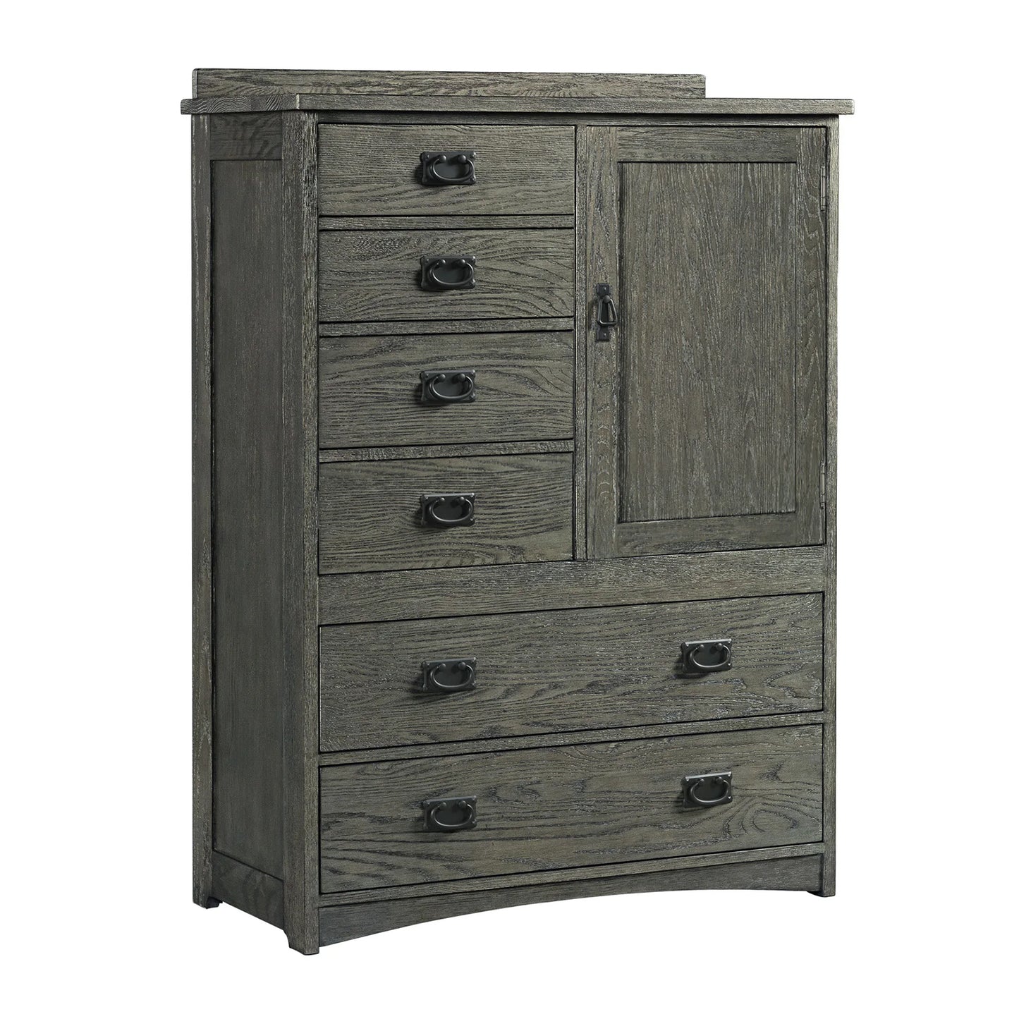 Oak Park - Door Chest - Brushed Pewter