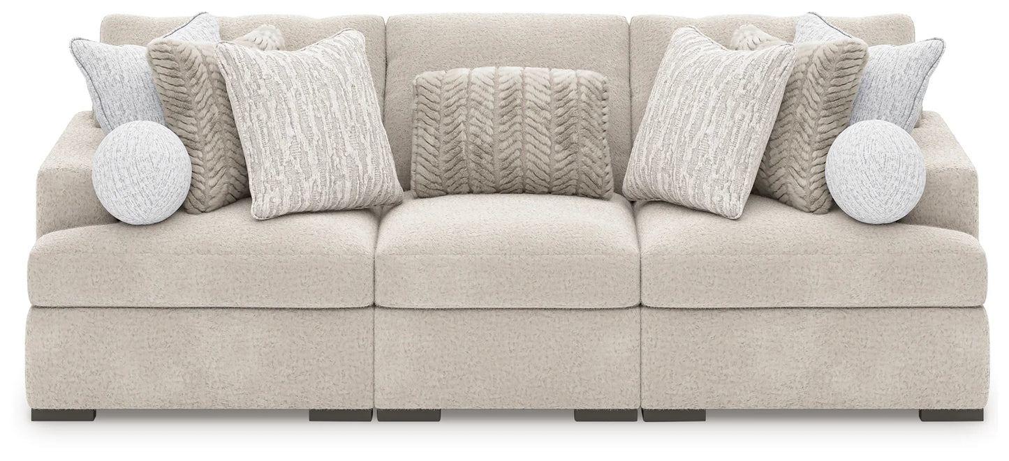 Cuddle Plush - Arctic - 3-Piece Sectional