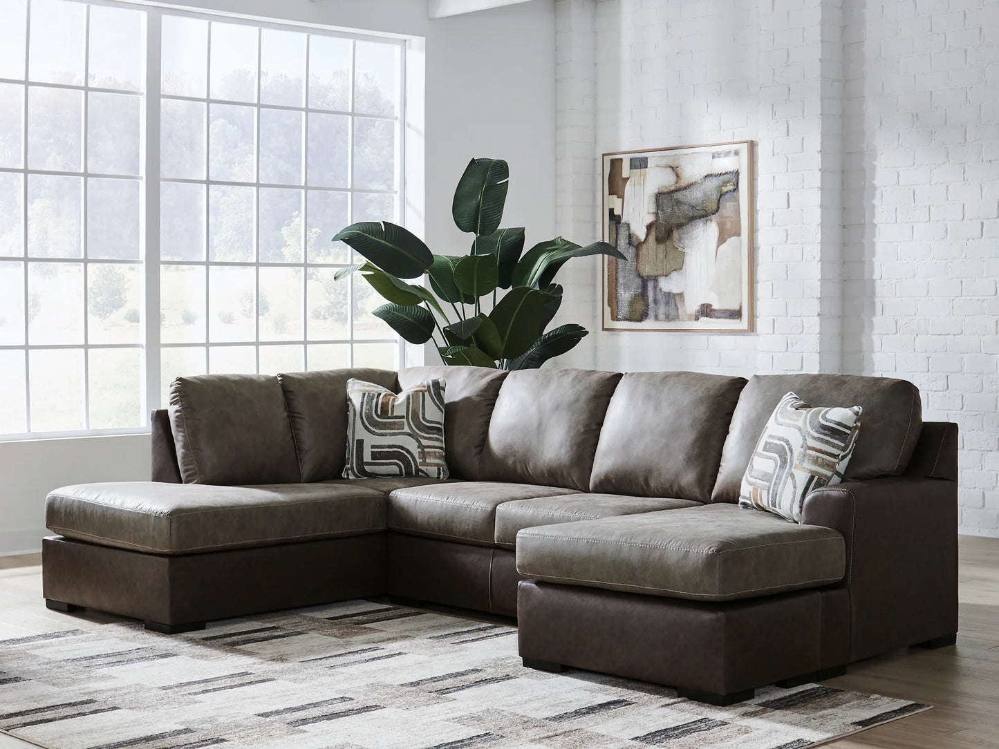 Castille Way - 2-Piece Sleeper Sectional With LAF Corner Chaise - Fossil