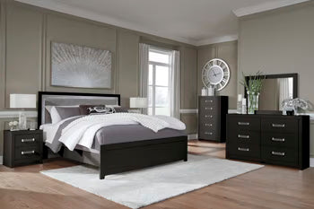 Maeling - Two Drawer Night Stand - Black