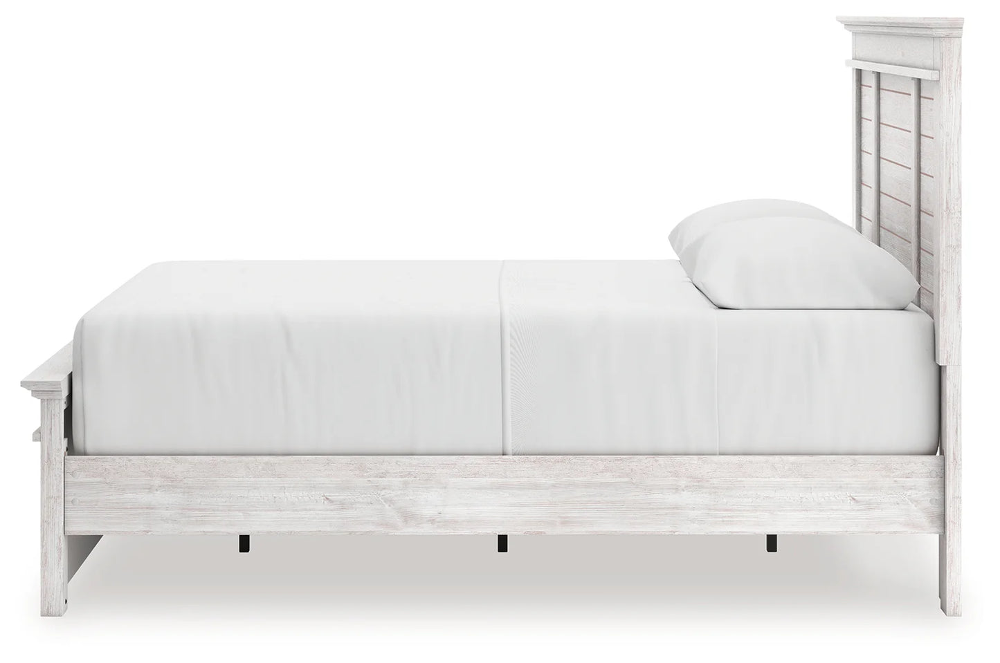 Makidern - Queen Panel Storage Bed With Under Bed Storage Unit - Whitewash