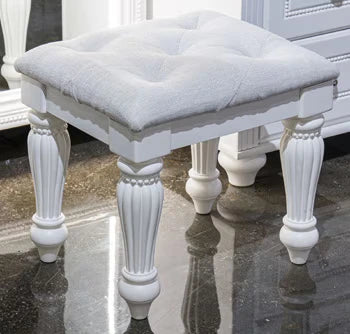 Kozlani - White - Vanity Upholstered Stool