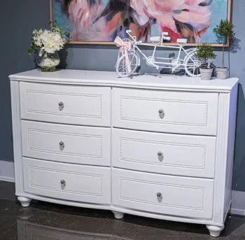 Kozlani - White - Six Drawer Dresser