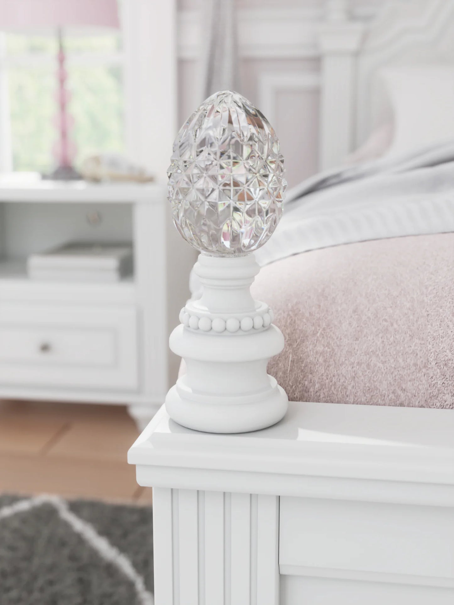 Kozlani - Full Upholstered Panel Bed - White