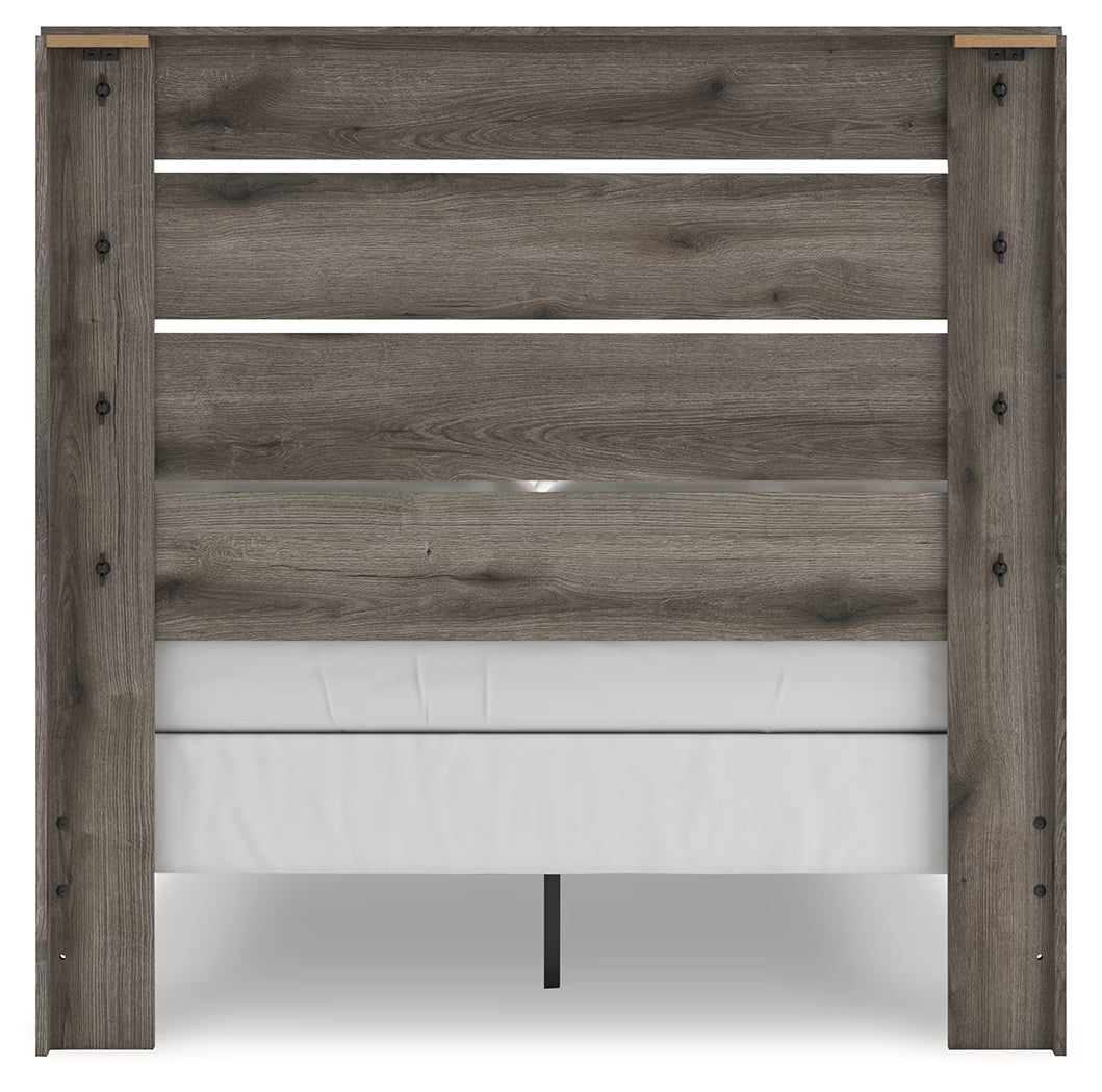 Graystorm - Brown Gray - Full Panel Bed