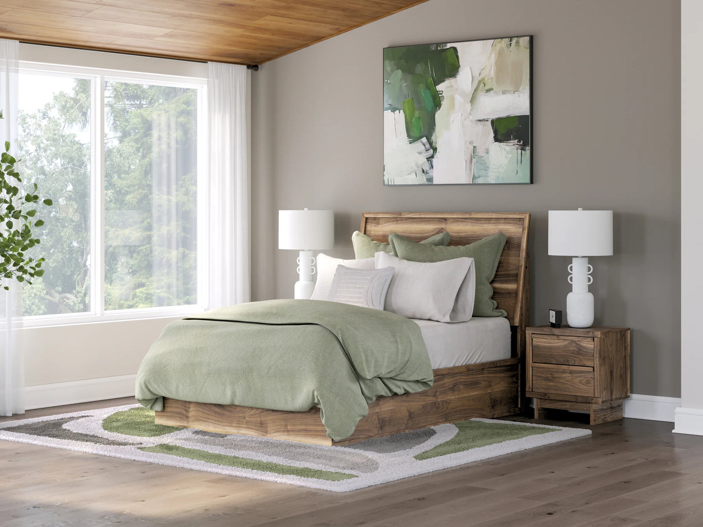 Chirason - Full Panel Bed - Brown