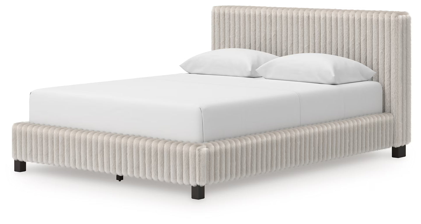 Zuraleus - Queen Upholstered Bed - White
