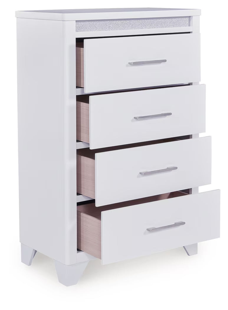 Jarlee - White - Four Drawer Chest