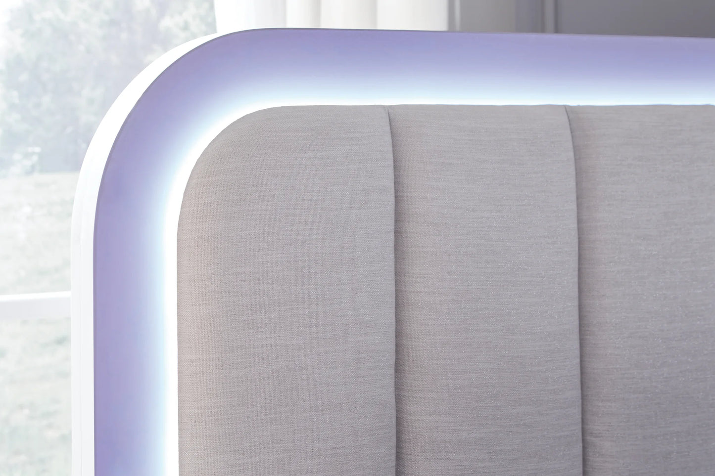 Jarlee - White - California King Upholstered Panel Bed