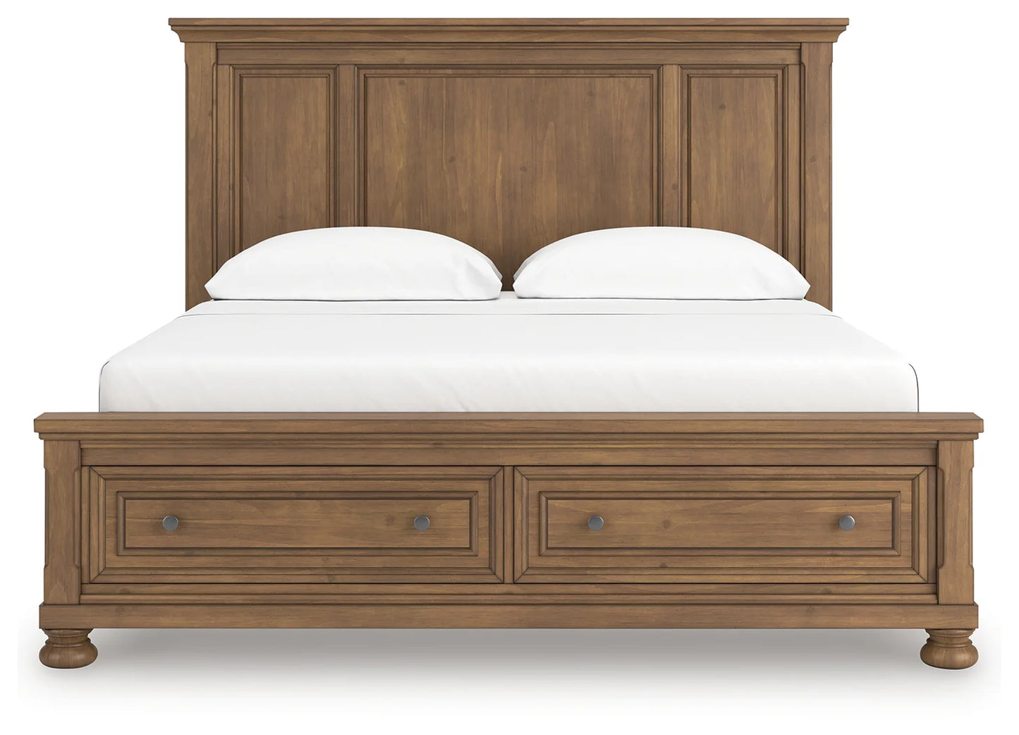 Feddinger - Medium Brown - California King Panel Storage Bed